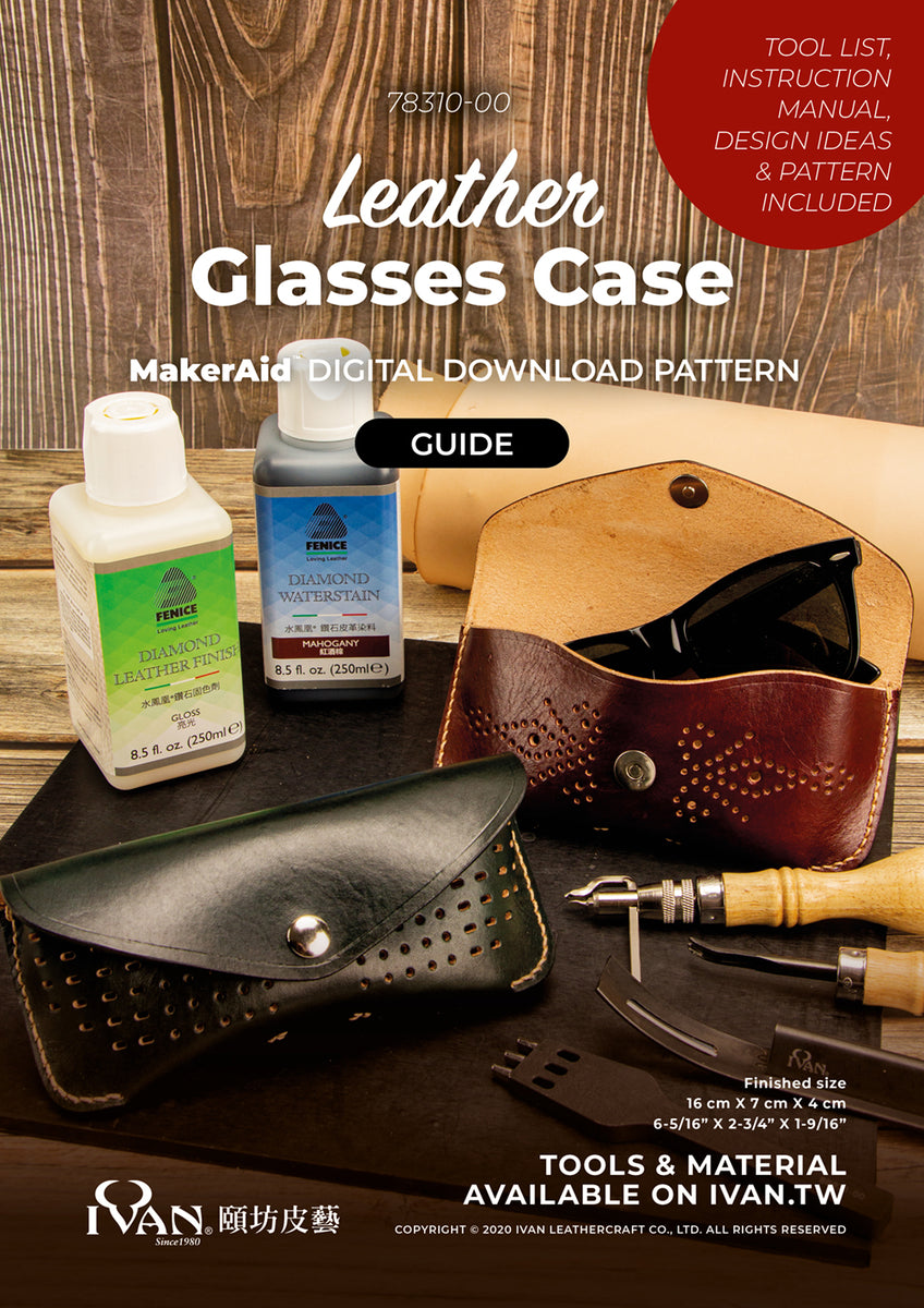No.79 | Leather Sunglasses Case (Digital Pattern)